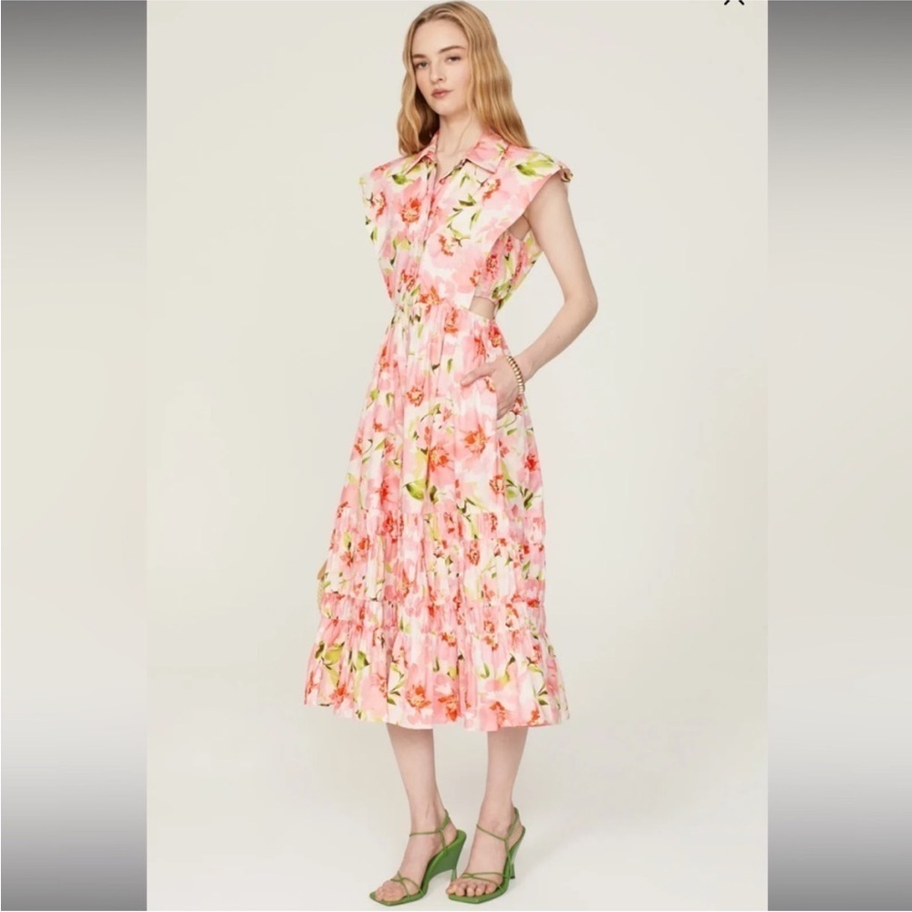 MISA LOS ANGELES nicole dress in blushing flora sz large